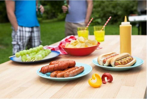 2PCS Spiral Hot Dog Slicers - Cyclone Barbecue Sausage Cutter Kitchen Tools for Home DIY BBQ Picnic Camping