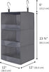 GRANNY SAYS 3-Shelf Hanging Closet Organizer, Collapsible Shelves for Closet & RV, Gray, 29 ½" H X 12" W X 12" D, 1-Pack