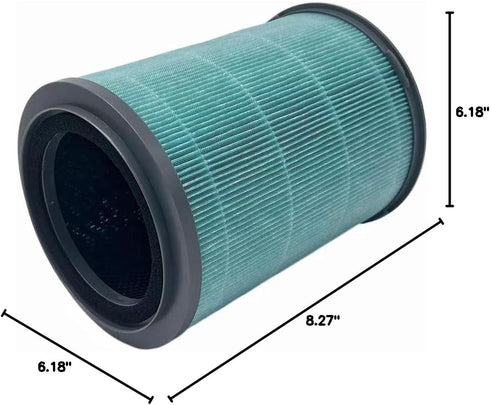 HY3800 Replacement Filter, 3-in-1 True HEPA Compatible with YIOU Air Purifier S1, 2-Pack