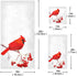 Naanle Set 3 1 Towel+1 Towel+1 Red Cardinal Bird on Berry Branch Soft of Towels, Bath Hand Washcloth, Ideal Decor