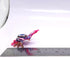 Crab Tiny Micro Figurine Hand Blown Glass Art Animals Collectible Gift Home Dcor (Blue Pink)