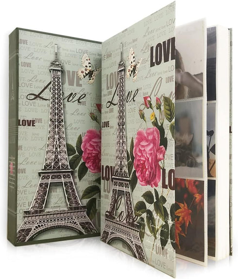 Photo Album 4"x6" 300 Pockets, Boxed Wedding Family Baby Anniversary Vacation Birthday Christmas Photo Albums