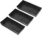 PATIKIL Plastic Design Bowl, 3 Pcs 11" Flower Arrangement Base for Decorating, Black
