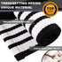 Black and White Striped Rug 27.5 x 43 Inches, Hand-Woven Indoor/Outdoor Area Rug, Farmhouse Front Door Floor Mat