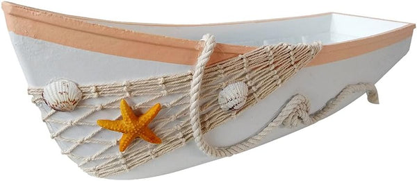 Beach Theme Display Tray with Star Fish, Sea Shell and Fish Net,