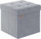 ABHENG Folding Storage Ottoman, Velvet Storage Bench, Footrest, Footstool, for Living Room,