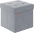 ABHENG Folding Storage Ottoman, Velvet Storage Bench, Footrest, Footstool, for Living Room,