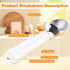 158F Heated Ice Cream Scoop Rechargeable, Waterproof Electric Ice Cream Scoop for Hard Ice Cream, Rechargeable with LED