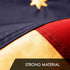 G128 5x8 420D Grommets, Bennington Tea-Stained Flag | Ft | Embroidered Polyester - Embroidered Stars, Sewn Stripes