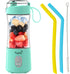 Portable Blender, Mini Blender for Smoothies, Juice and Shakes, USB Rechargeable, Cordless (Sky Blue)