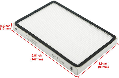 EZ SPARES 3 PCS Compatible with Kenmore EF1 (EF-1) Exhaust Vacuum Filter, Compares to 86889 HEPA Filter