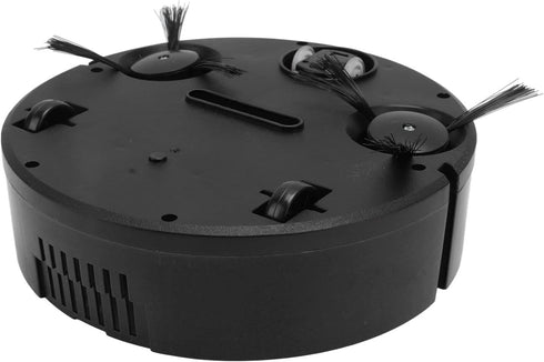Pwshymi Mini Smart Sweeping Robot Vacuum Cleaner, USB Charging for Wooden Flooring Tile Carpet (Black)