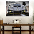 Gloomy Landscape Painting Sports Car Artwork, 12 x 24 inch x 3 Pieces Framed Canvas Wall Art for Modern Decor