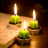 Swpeet 12Pcs Decorative Succulent Cactus Tealight Candles Kit, Cute Smokeless Plants for Festival Wedding Props