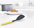 Joseph Joseph Duo Slotted Turner with Integrated Tool Rest, Heat-Resistant Nylon Head, Light Yellow