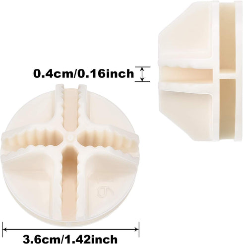 32 Pieces Cube Connectors for Plastic Storage Wire Cube Organizer, ABS Connectors for Modular Closet Storage (White)