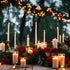 Calm Life Set 7 10 Inch of Unscented White Taper Candles, Dripless Tall Skinny Candlesticks for Home Party Table