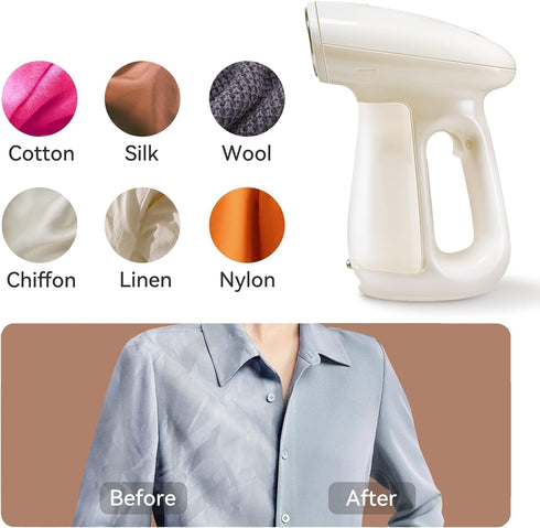 Bear Steamer for Clothes, Handheld 1300W Garment Steamer with 230ml Tank, Fast Heat-up for Home and Travel
