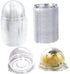 EchoDone 50 Set Clear Plastic Mini Cupcake Boxes - Muffin Pod Dome Single Container Box for Wedding Birthday Gifts