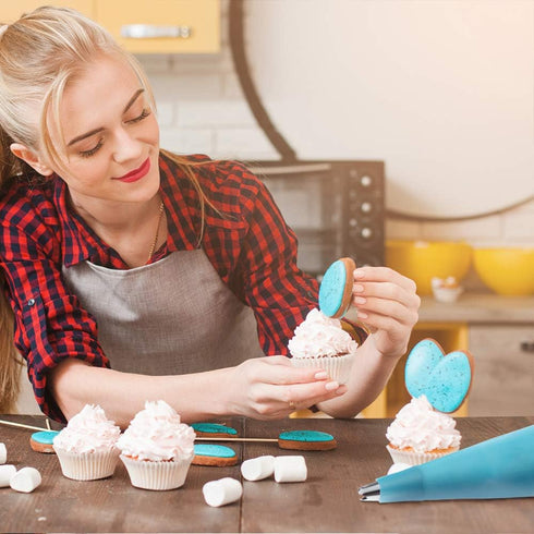 Reusable Piping Bags and Tips Set, Cake Decorating Tools with Icing Pastry Bags and Couplers