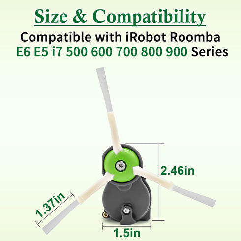 ilovelife Replacement Side Brush Motor Module, Compatible with iRobot Roomba E6 E5 i7 500 600 700 800 900 Series