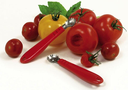 Norpro Stainless Steel Strawberry/Tomato Corer with Plastic Handle (Pack of 2)