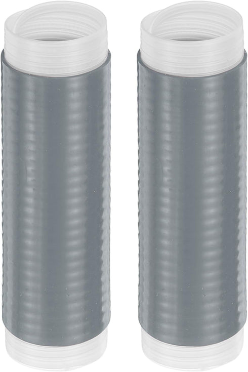 uxcell 2 Pcs Silicone Pan Handle Sleeve, Heat Resistant Cover Sleeve for Cast Iron Frying Pan Handle, Grey (S)