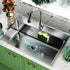 Sponge Holders for Kitchen Sink - Adhesive Stainless Steel Rust Proof Waterproof Sink Caddy, Quick Drying