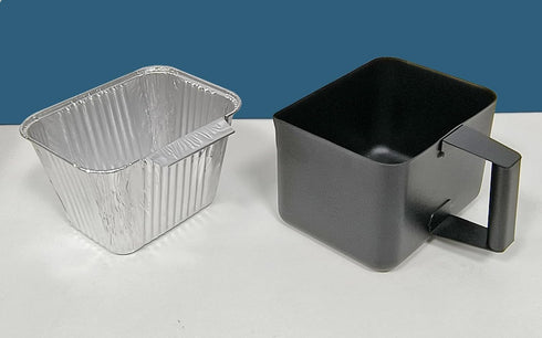 BBQMFG 4 Pack 20 Grill Grease Cup Liners for Pit Boss Griddle, BBQ Drip Pan Liners Compatible with Blue Rhino Razor