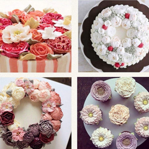 EORTA 1500 Pcs Flower Lifter Paper, Disposable Piping Flower Transfer Wax Paper for Cake Decoration, 3 Sizes