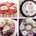 EORTA 1500 Pcs Flower Lifter Paper, Disposable Piping Flower Transfer Wax Paper for Cake Decoration, 3 Sizes