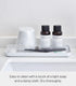 Yamazaki Home Space Saving Vanity Tray, Steel, Flat, White
