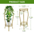 2 27'' LOYAL TIGER Plant Stand Indoor Outdoor Tier Tall Metal Potted Rack Flower Pot Stand Heavy Duty Rustproof Iron