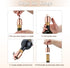 OWO 2 Pack Stainless Steel Wine Bottle Stopper, Reusable Wine Saver with Silicone Seal, Rosegold