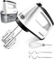 SHARDOR Hand Mixer Electric, 6 Speed & Turbo Handheld Mixer with 5 Stainless Steel Accessories, Snap-On Storage Case