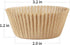 Caperci Standard Natural Cupcake Liners, 500 Count, Grease-Proof Paper Muffin Liners for Cupcakes, Muffins, Nuts