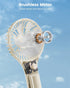 Handheld Fan - Portable Mini Fan with 3 Speeds, USB Rechargeable for Travel and Outdoor Use (Beige)