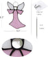 Pink Angel Stained Glass Window Hangings Tiffany Style Gift for Nurse, Memorial Remembrance Sympathy (6.3"×4.3")