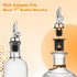 LXJCSM 6 Pack 6 Liquor Bottle Pourers, Olive Oil Spout with Automatic Flip Caps, Stainless Steel Pour Spouts