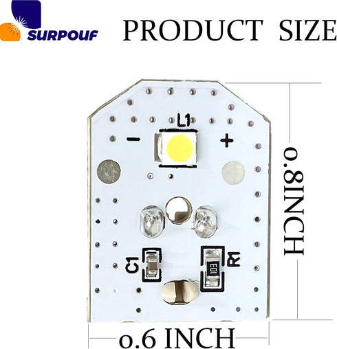 (5PK WR55X11132 WR55X26487 WR55X30603 Refrigerator LED Light Bulb Fits for GE Replaces 3033142 AP5646375 PS4704284