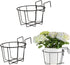 TreeLen 3Pack 10inch Railing Planter Outdoor Balcony Hanging Baskets for Plants Fence