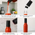 WERTIOO Hot Sauce Bottles 21-Pack, 5oz Round Small Glass Bottles with Caps & Funnel, Reusable Mini Sauce Containers for
