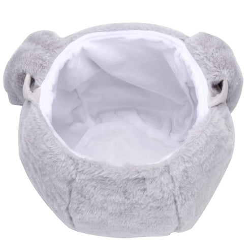 XinblueCo Plush Easter Bunny Basket, Personalized Egg Hunting Tote Bags with Long Plush Ears for Easter Decorations