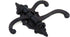 MY MIRONEY Cast Iron Swivel Wall Hook - 3-in-1 Vintage Coat Hook, Heavy Duty Triple Swivel Hook Pack of 3
