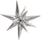 Jumbo Foil 12 Point Silver Star Balloons by Unique Industries
