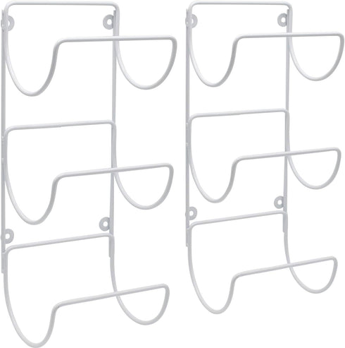 6 Sorbus Towel Holder for Bathroom Wall - Level Wall Mounted Towel Rack Shelves for Rolled Bath Towels, Washcloths