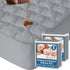 Twin Mattress Protector Pad Waterproof Quilted, Breathable & Cooling Cover Fitted for Kids with Deep Pocket Up to 14",