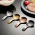 5PCS Stainless Steel Short Handle Spoon Set, Thickened Mini Round Spoons for Salt, Condiments, Dessert, Tea, Coffee