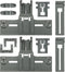 UPGRADED W10350376 Dishwasher Top Rack Adjuster Parts for Kitchenaid Whirlpool Kenmore Dishwasher Repair