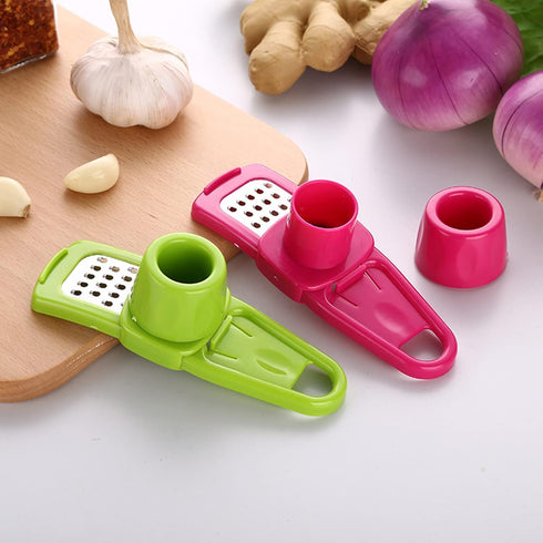 Zittop Stainless Steel Multifunction Garlic Slicer, Cutter, Shredder, Kitchen Pressing Tool